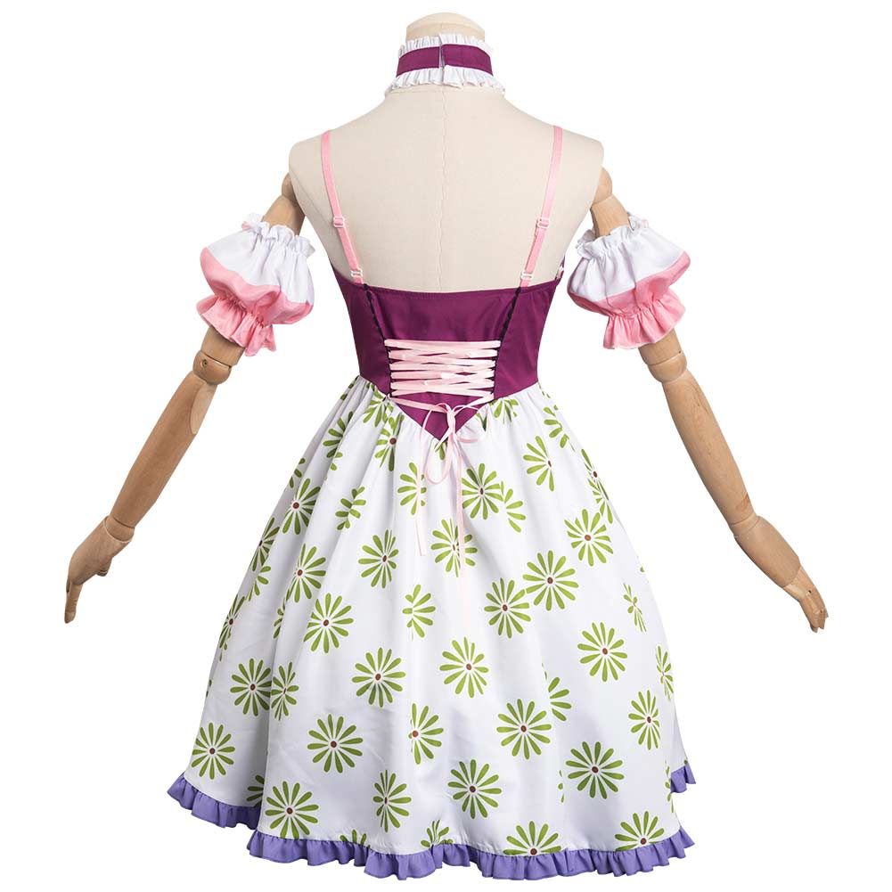 Haunted Mansion Sally Slater Original Design Dress Outfits Cosplay Costume Halloween Carnival Suit