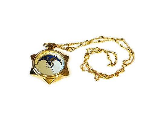 Sailor Moon Sweater chain Crystal Pocket Watch Cosplay Accessories