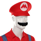 The Super Mario Bros. Movie-Mario Cosplay Costume Shirt  Hat  Outfits Halloween Carnival Party Suit