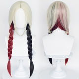 Harley Quinn Cosplay Wig Heat Resistant Synthetic Hair Carnival Halloween Party Props
