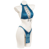 Mortal Kombat Kitada Bikini Swimsuit Cosplay Costume Sexy Swimwear Outfits Halloween Carnival Suit cossky®
