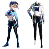 KDA Groups Akali The Rogue Assassin League of Legends LOL Cosplay Costume Outfits Halloween Carnival Suit