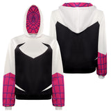 Spider-Man: Across The Spider-Verse- Gwen Stacy Cosplay CostumeHoodie Coat Outfits Halloween Carnival Suit
