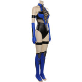 Mortal Kombat 4 Kitana Jumpsuit Outfits Cosplay Costume Halloween Carnival Suit