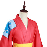 One Piece Halloween Carnival Suit Wano Country Monkey D. Luffy Cosplay Costume Kimono Outfits