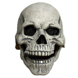 Full Head Latex Skull Mask Helmet with Movable Jaw Masquerade Halloween Party Costume Props