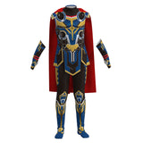 Kids Children Thor: Love and Thunder Cosplay Costume Jumpsuit Cloak Outfits Halloween Carnival Suit