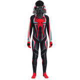 Kids Spiderman Miles Morales 2099 Suit Bodysuit Cosplay Costume Outfits Halloween Carnival Suit