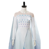 Frozen 2 Elsa Ahtohallan Cave Snow Flake Queen Dress Cosplay Costume
