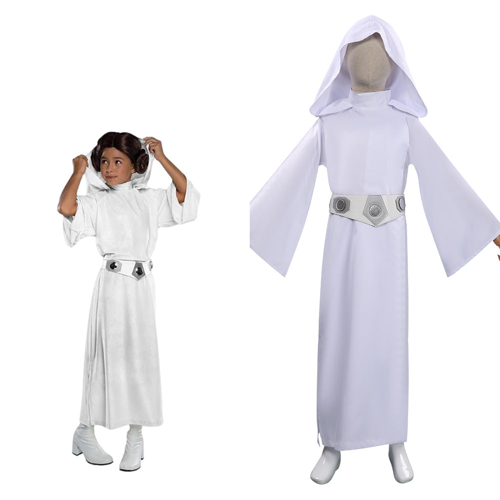 Kids Leia Princess Cosplay Costume Halloween Carnival Suit