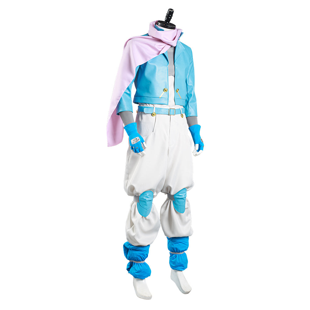 JoJo‘s Bizarre Adventure Part 2: Battle Tendency Halloween Carnival Suit Caesar Anthonio Zeppeli Cosplay Costume Coat Pants Outfit