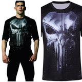 Frank Castle Punisher Daredevil Cosplay Costume T-shirt Outfits Halloween Carnival Party Suit