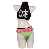 Demon Slayer Kanroji Mitsuri Sexy Swimsuit Cosplay Costume Swimwear Outfits