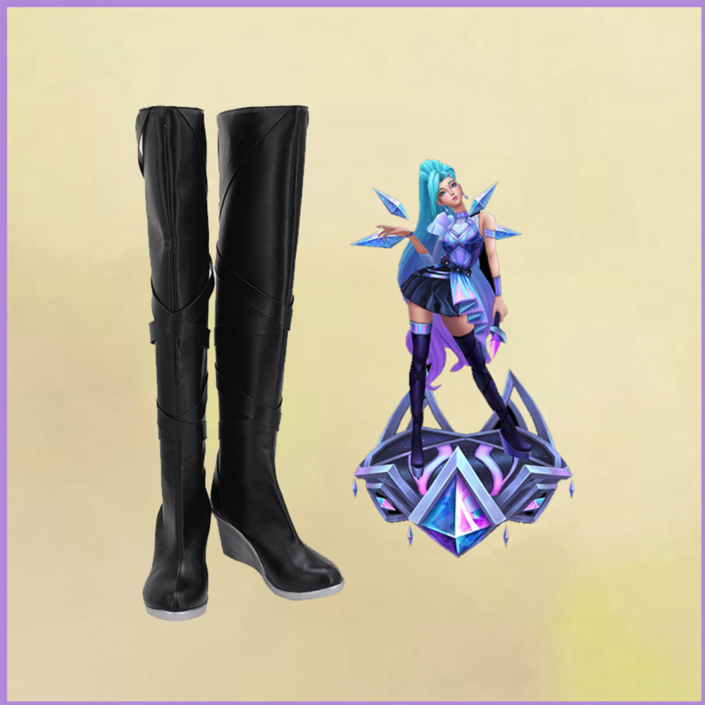 League of Legends LOL Halloween Costumes Accessory KDA Groups Seraphine Cosplay Shoes Boots