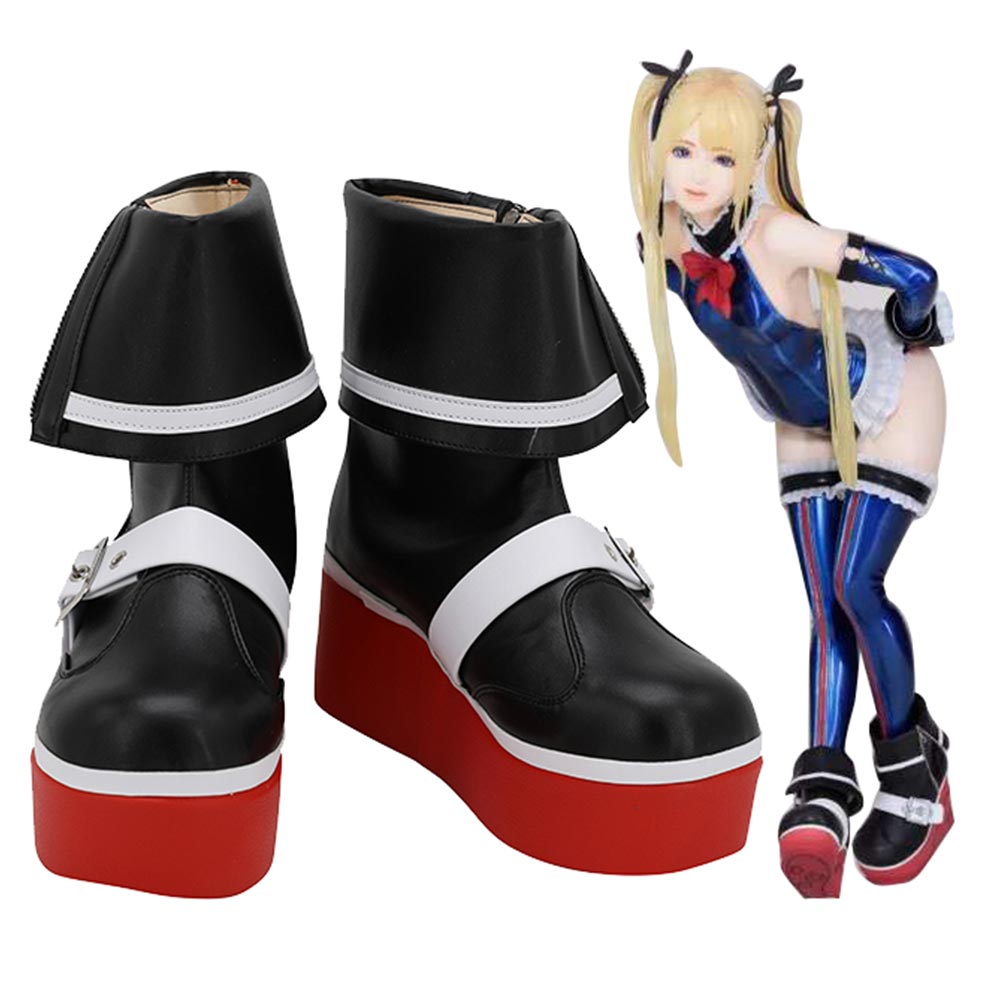 Game Dead or Alive 5 Marie Rose Cosplay Shoes Anime Party Boots Custom Made