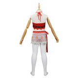 Kids Children Moana Swimsuit Cosplay Costume Two-Piece Swimwear Halloween Carnival Suit