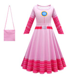 peach Cosplay Costume Dress Outfits Halloween Carnival Party Suit