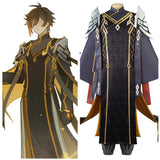 Genshin Impact Zhongli Cosplay Costume Halloween Carnival Party Disguise Suit
