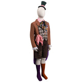 Mad Hatter Alice in Wonderland Tarrant Hightopp Kids Cosplay Costume  Fancy Outfit Halloween Carnival Suit