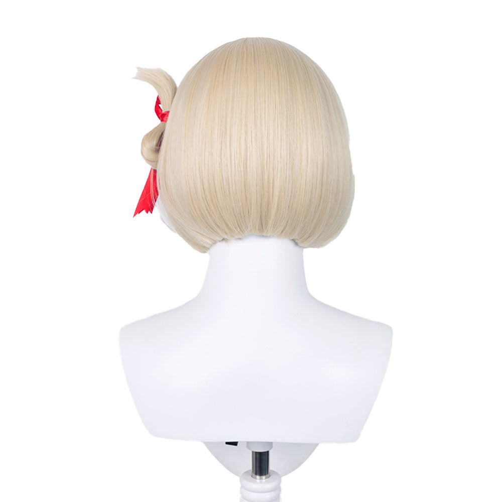 Lycoris Recoil Nishikigi Chisato Cosplay Wig Heat Resistant Synthetic Hair Carnival Halloween Party Props
