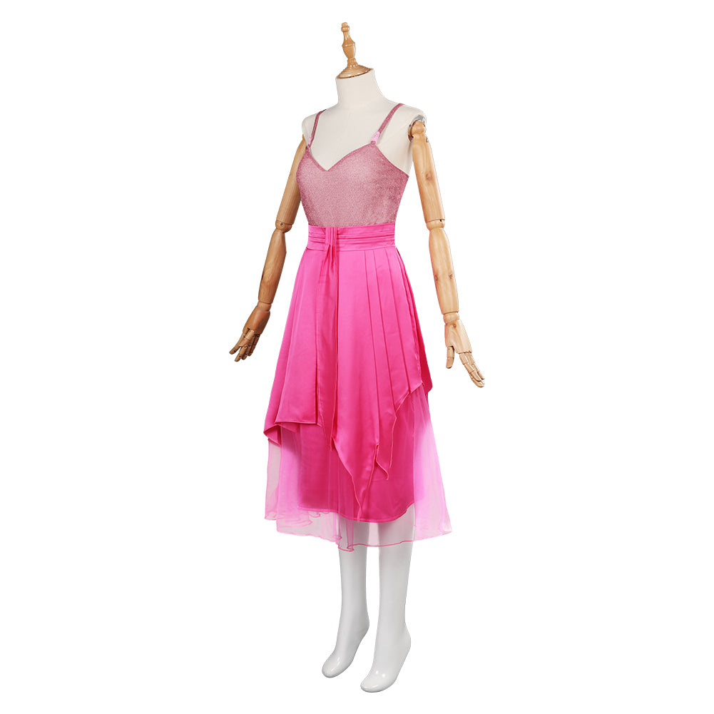 Barbie 2023 Cosplay Costume Pink Dress Halloween Carnival Suit