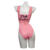 Cosplay Costume Halloween Carnival Party Disguise Suit pink lady swimsuit Grease: Rydell High Cheerleader