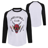 Stranger Things Season 4 (2022) Hellfire Club eddie munson Shirt Long Sleeve T-shirt Halloween Carnival Suit