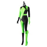 Kim Possible Shego Cosplay Costume Adult Jumpsuit Outfits Halloween Carnival Suit