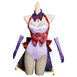 Genshin Impact Beelzebul Raiden Shogun Outfits Cosplay Costume Bunny Girl Jumpsuit Halloween Carnival Suit