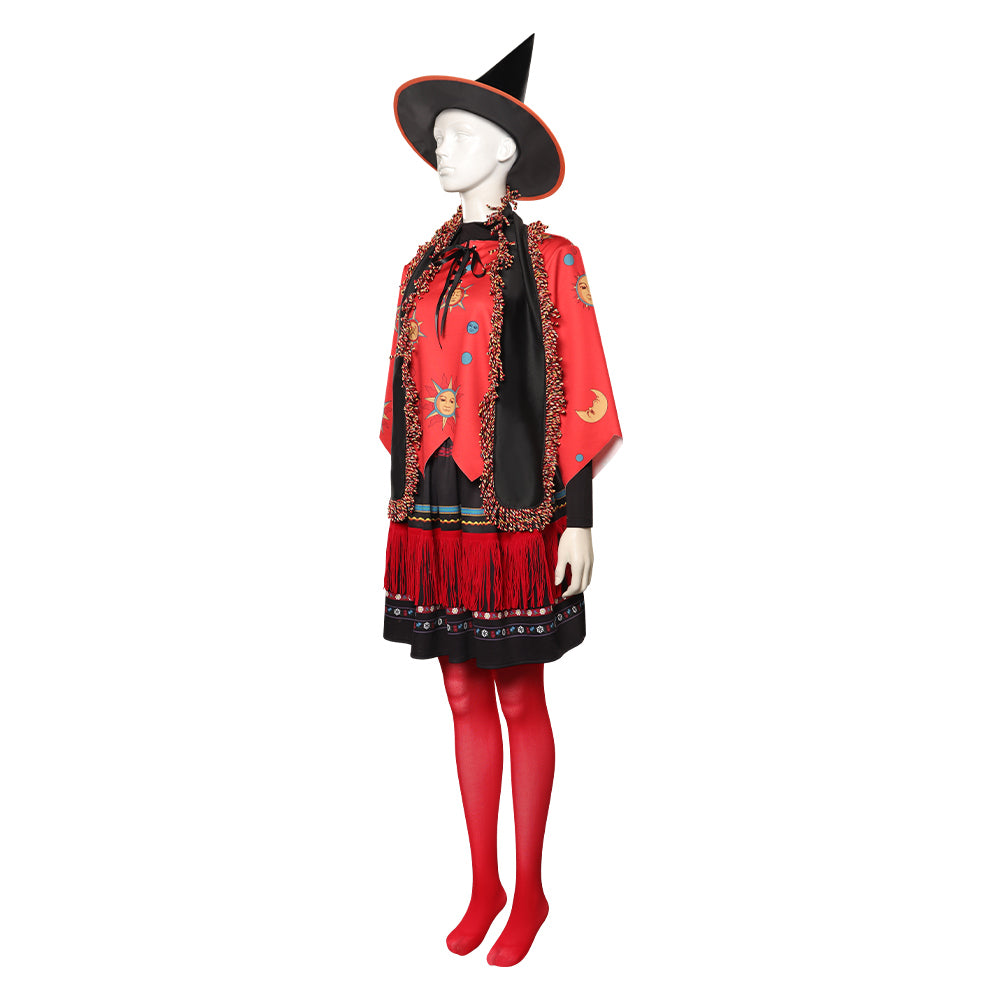 Hocus Pocus Dani Dennison Cosplay Costume Coat Skirt Hat Outfits Halloween Carnival Suit