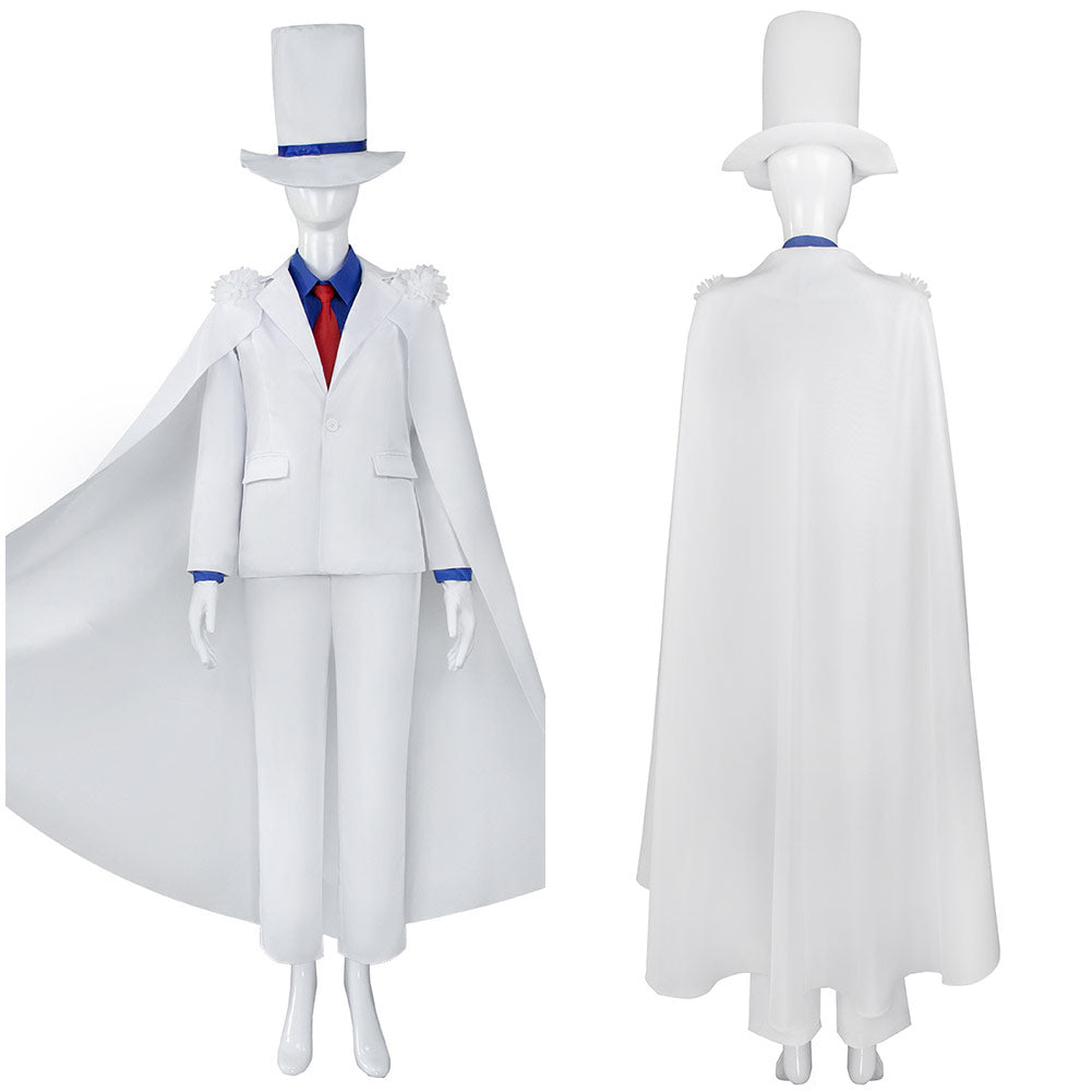 Detective Conan Kaitou Kiddo Kid the Phantom Thief Cosplay Costume Outfits Halloween Carnival Suit