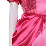 The Super Mario Bros. Movie-peach Cosplay Costume Dress Outfits Halloween Carnival Party Suit