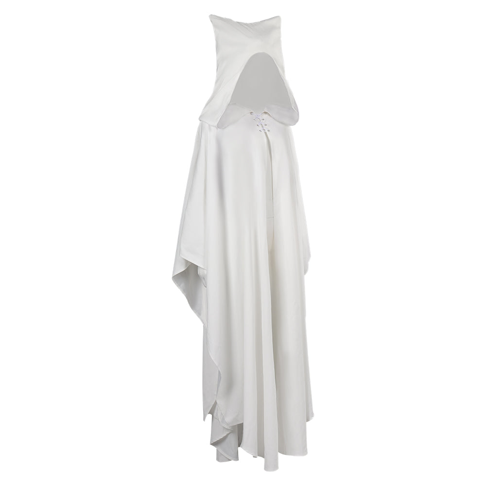 Star Wars Ahsoka White Cape Cosplay Costume Halloween Carnival Suit