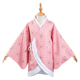 Demon Slayer: Kimetsu no Yaiba Kids Children Kimono Coat Kamado Nezuko Cosplay Costume