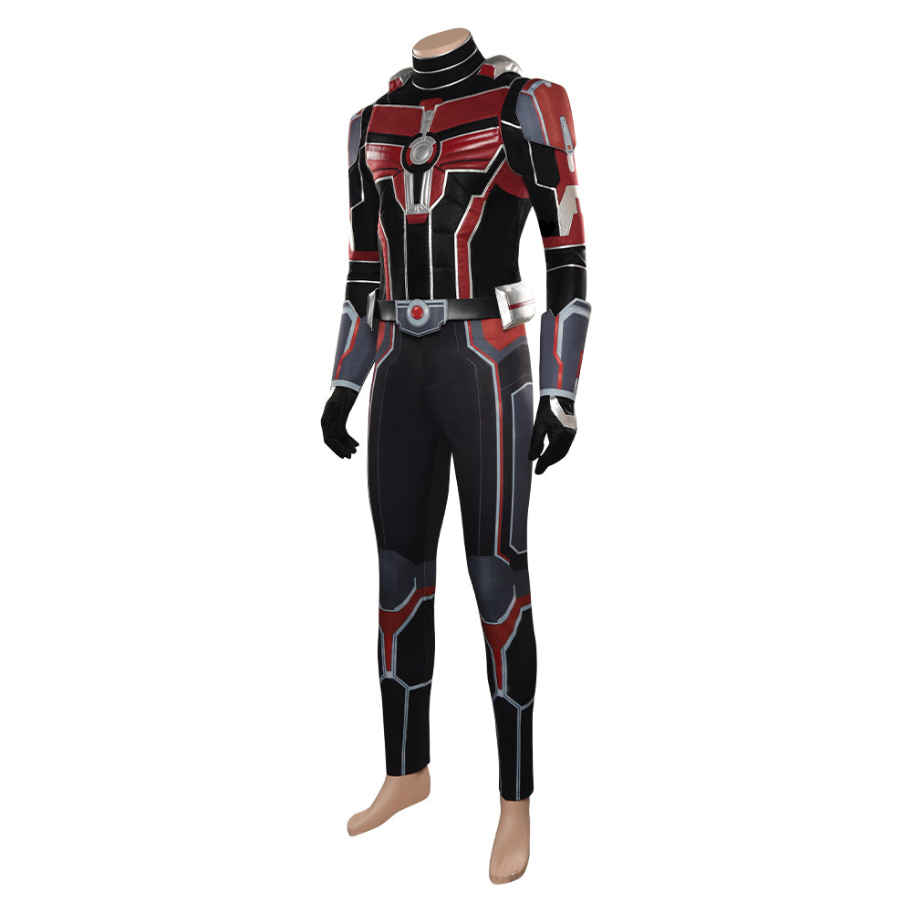 Ant-Man and the Wasp: Quantumania-Ant-Man Cosplay Costume Top PAnts Gloves Halloween Carnival Disguise Suit