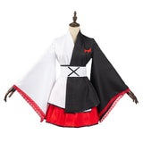 Danganronpa Halloween Carnival Suit Monokuma Cosplay Costume Black White Bear Kimono Dress Outfit