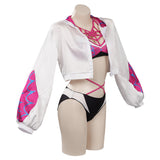 Spider-Man: Across The Spider-Verse Gwen Stacy Cosplay Costume Bikini Top Shorts Cloak Swimsuit Outfits Halloween Carnival Suit