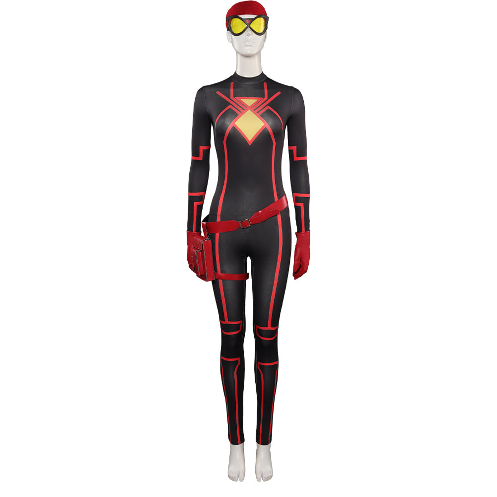 Spider-Man: Across The Spider-Verse Jessica Drew Cosplay Costume Outfits Halloween Carnival Suit