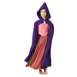 Kids Children Hocus Pocus 2 Sarah Sanderson Cosplay Cloak Halloween Carnival