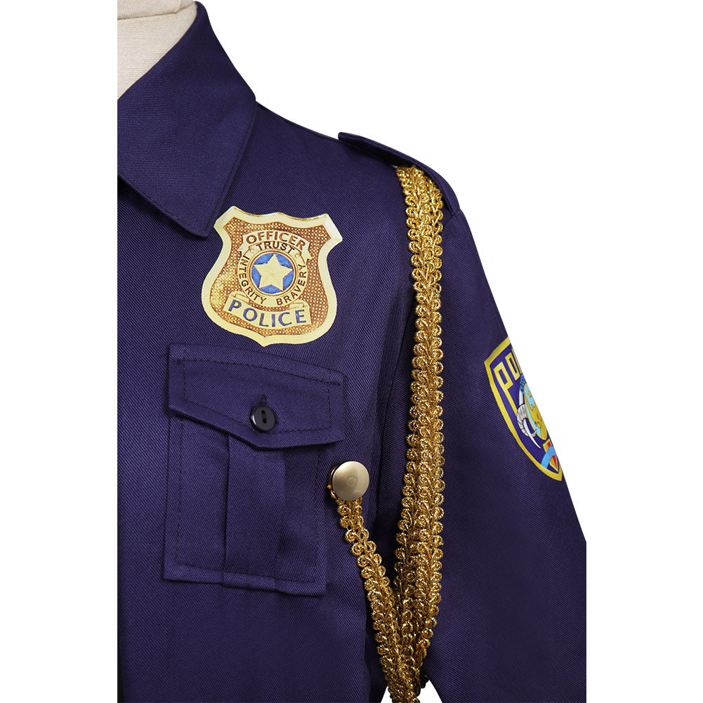 Kids Children 2022 Zootopia 2 Nick Cosplay Costume Police Uniform Outfits Halloween Carnival Suit