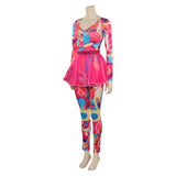 Barbie Original Design Print Colorful Jumpsuit Cosplay Costume Halloween Carnival Suit