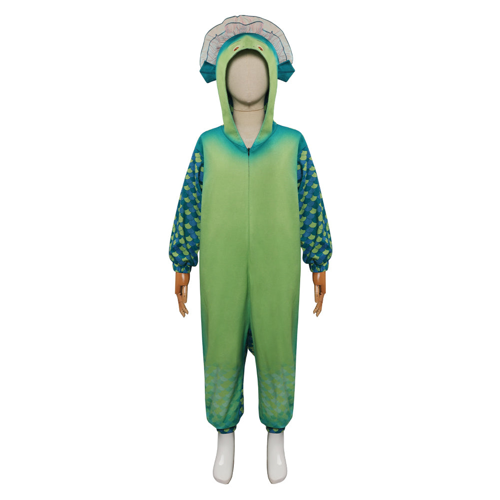 Kids children Luca-Luca Cosplay Costume Jumpsuit Outfits Halloween Carnival Party Suit