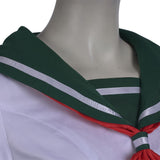 Anime InuYasha Kagome Higurashi Women Girls Uniform Skirt Outfit Cosplay Costume Halloween Carnival Suit