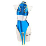 Kids Children Street Fighter(SF) Chun-Li Sexy Swimsuit Cosplay Costume Dress Swimwear Outfits Halloween Carnival Suit