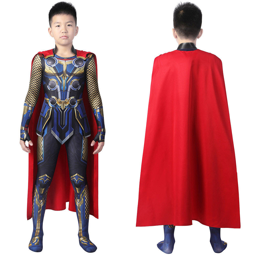 Kids Children Thor: Love and Thunder (2022) Thor Cosplay Costume Outfits Halloween Carnival Suit