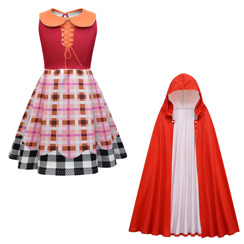 2Pcs Hocus Pocus Dress Mary Sanderson Cosplay Costume  Dress Outfits Halloween Carnival Suit