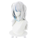 Hololive English VTuber Carnival Halloween Party Props Gawr Gura Cosplay Wig Heat Resistant Synthetic Hair