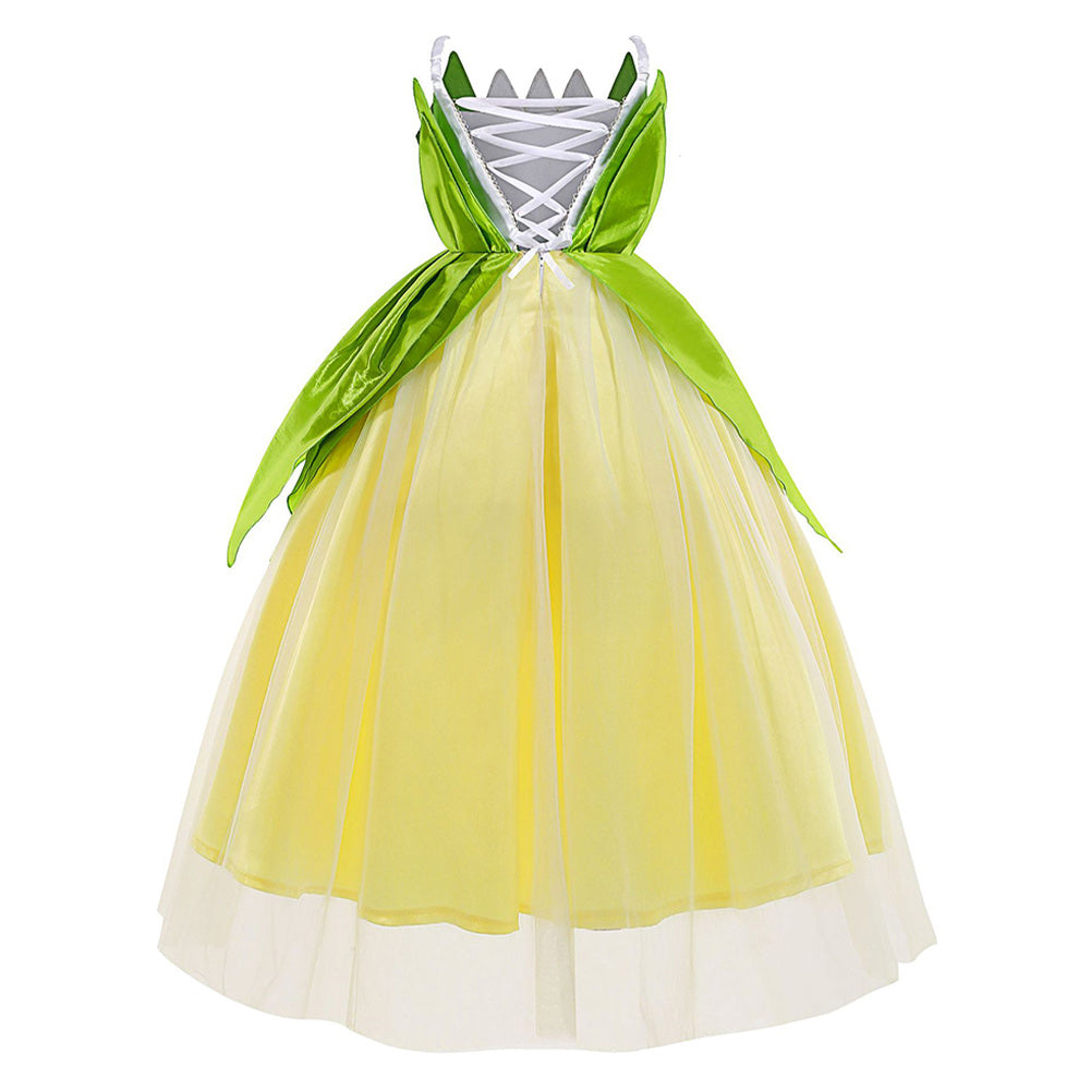 Enfant Fille Princesse Tiana Robe Accessoire Costume Enfant Fille Princesse Tiana Robe Accessoire Costume