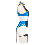 Kids Children Street Fighter(SF) Chun-Li Sexy Swimsuit Cosplay Costume Dress Swimwear Outfits Halloween Carnival Suit