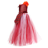 Kids Girls Hocus Pocus  Mary Sanderson Mesh Dress Halloween Carnival Suit